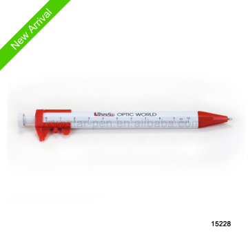 Promotional plastic vernier caliper pen