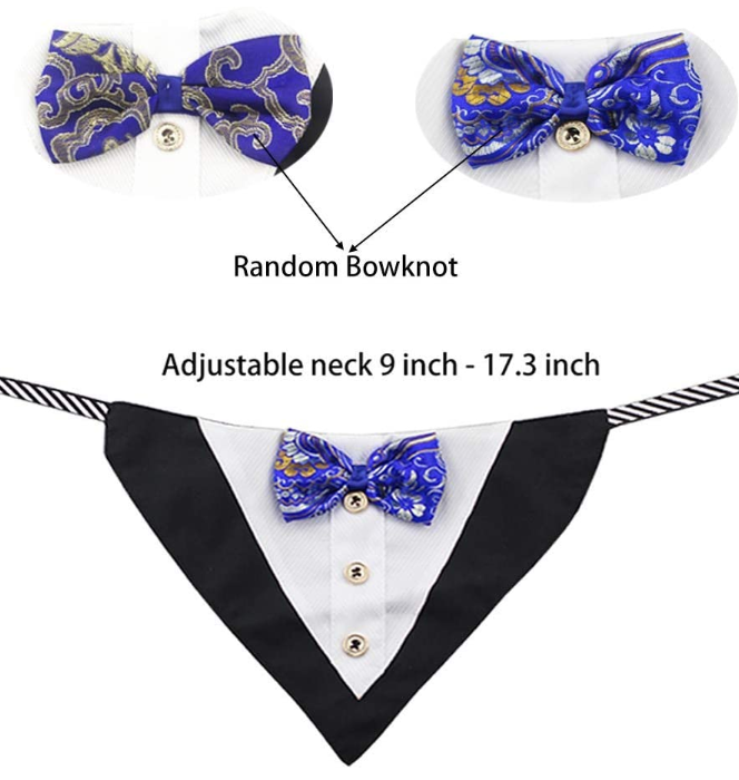 Formal Dog Tuxedo Bandanas