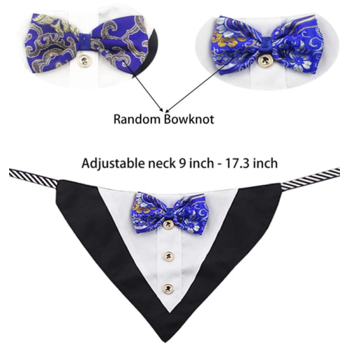 Formale hund tuxedo bandanas