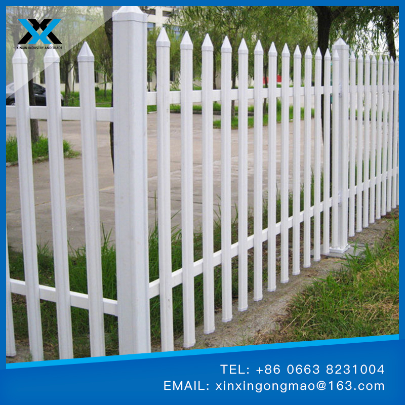 PVC flower bed fence