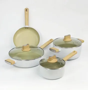 2022 New Aluminum Nonstick Cookware Set: Pans and Pots for Frying, Casserole, and Saucepans