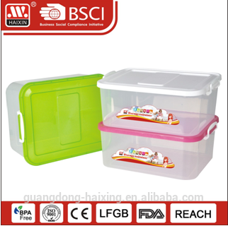 plastic storage container w/wheels 12L