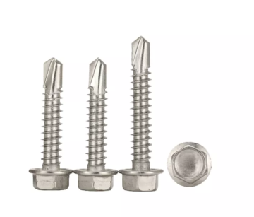 Hex washer head drilling screw paint