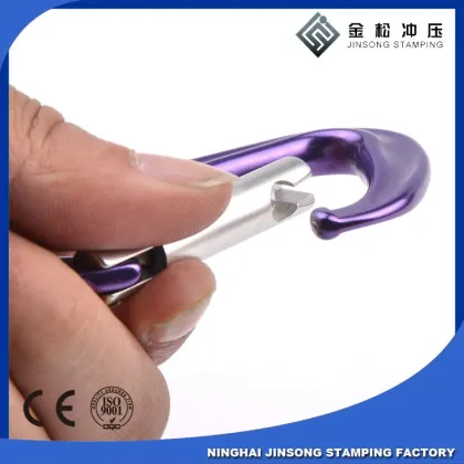 New design sliver aluminum Mountaineering buckle for wholesale