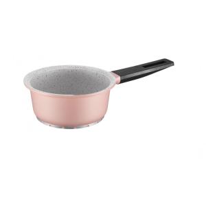 Panela de molho fundido de alumínio rosa