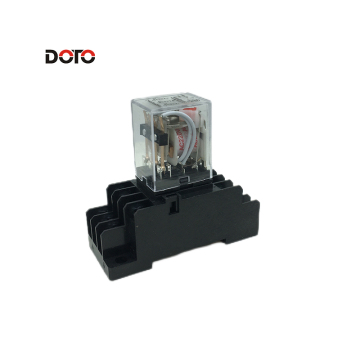HH53P MY3N -J Kleine tussenliggende elektromagnetische relais - HH53P 220V 12V 24V nieuw met basis