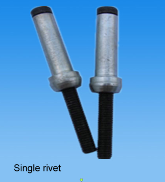 Safe fixation single rivet