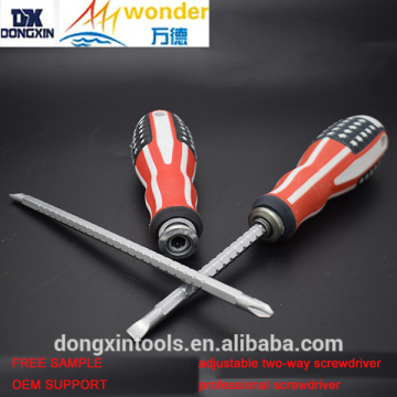Three color American Type two-way screwdriver/phillips slotted screwdriver