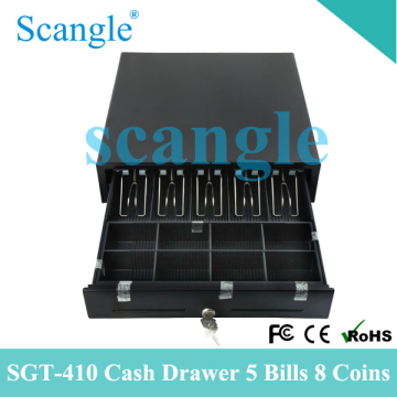 POS Cash Drawer with 3 Position Lock 2 Check Slot