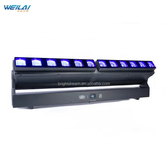 12Pcs LED Moving Head Stage Lighting RGBW 40W DMX Control for Events and Discos