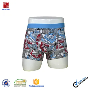 Customized Design Funny Print Boys Underwear Short Boxer