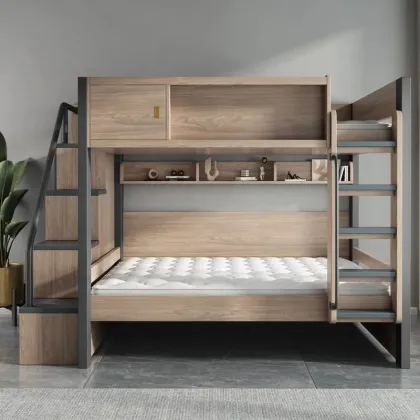 Modern High and Low Bunk Beds: A Versatile Furniture Solution for Children's Rooms