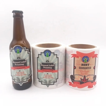 Custom Logo Adhesive Glass Beer Bottle Label Printing