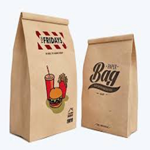Eco Friendly Custom Printed Grocery Paper Lunch Bag