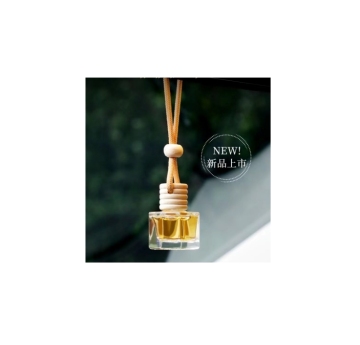 10ml Car Perfume Bottle Air Freshener Diffuser - Long Lasting Glass Aroma Bottle with Wooden Lid