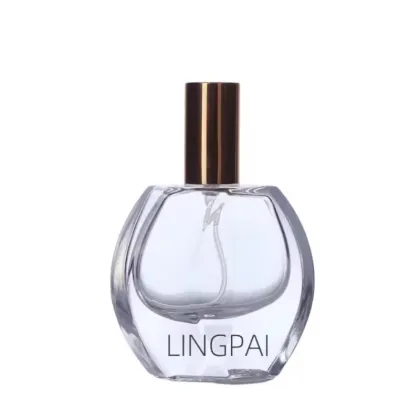 Recyclable luxury women's perfume bottle 30ml 50ml transparent perfume bottle customized