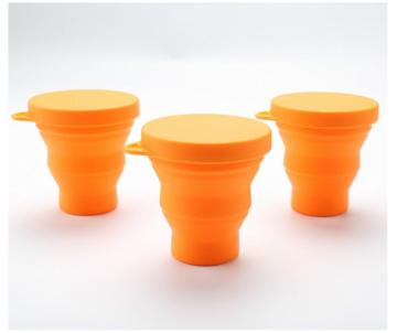Eco-friendly Portable Silicone Coffee Cup with Lid