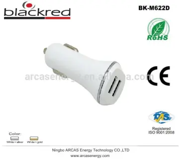 Dual 5V 2.1A USB Car Charger, 2 usb car charger, emergency car charger cell phone car charger with led light