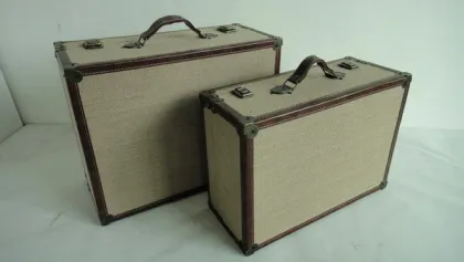 Decorative suitcase,canvas suitcase,wooden boxes