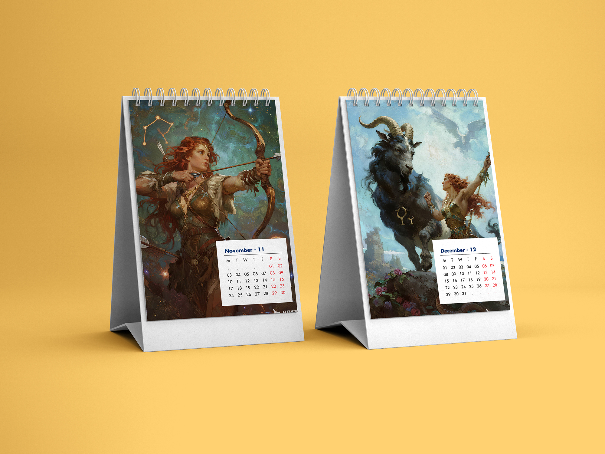Customized Color Stereoscopic Triangle Calendar