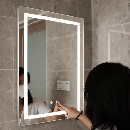 Square Bathroom Mirrors Wall Smart Mirrors With Lights