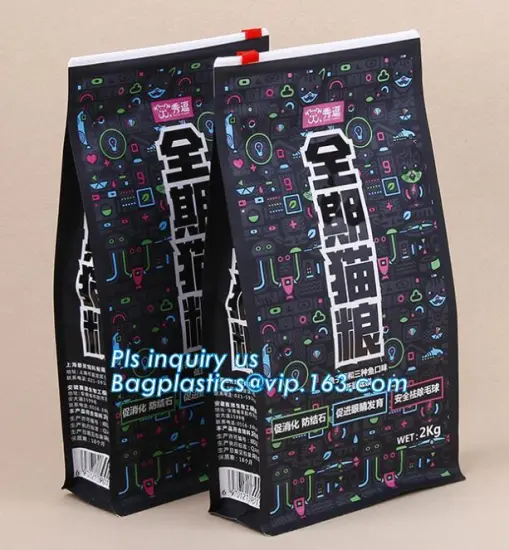 Quad seal bags Cookie Plastic Packaging Bag slider zipper food package bag Resealable Zipper Top Packaging Bag