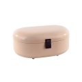 Large Bean Shape Bread Bin with Leather Handle
