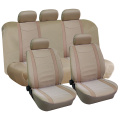 Beige sandwich and single mesh car seat covers