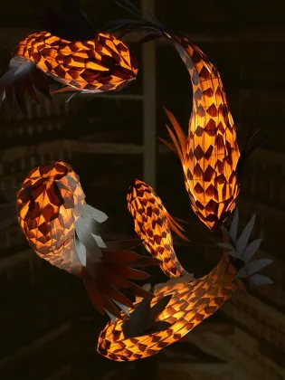 Unique Fish Design Chandelier Decor Pendant Lighting