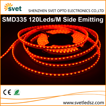 DC12V SMD 335 Side Emitting Edge Lighting Led Strip 120Leds Red Color