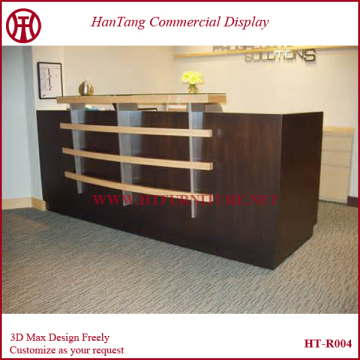 Professional designed laminate round curved shop counter