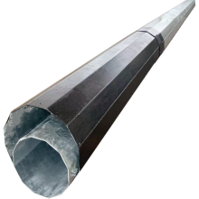 90FT hot dip galvanized transmission steel pole