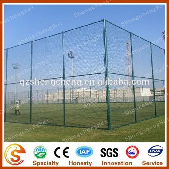 Galvanized wire mesh Chain Link fencing sport for tennis basketball court