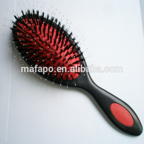 Salon Plastic Manual Massager Boar Bristle Detangling Brush