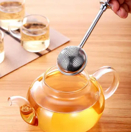 Round Stainless Steel Tea Steeper