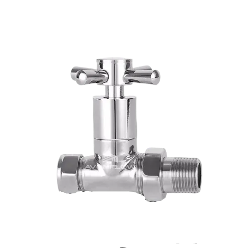 Avonflow 15mm x 1/2" Straight Valves Heating handle brass radiator valve