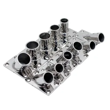 316 Stainless Steel 30/45/60/90 Degree Boat Accessories Deck Handrail Rail Fitting Rectangular Base