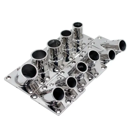 316 Stainless Steel 30/45/60/90 Degree Boat Accessories Deck Handrail Rail Fitting Rectangular Base