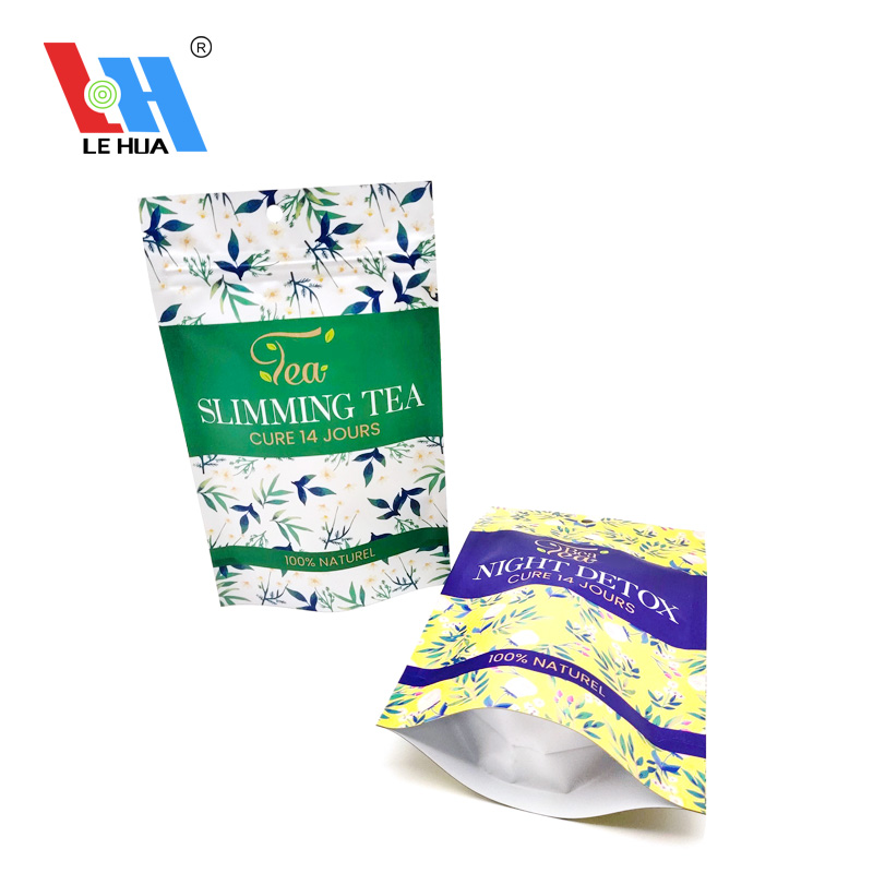 Standbodenbeutel aus laminiertem Material für Teeverpackungen