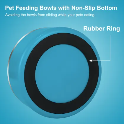Durable Non-Skid Insulated Rubber Bottom Pet Bowl