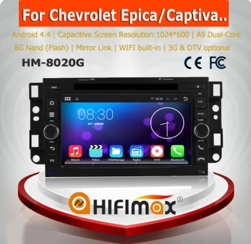 HIFIMAX 7'' Android 4.4.4 car dvd player for Holden Epica 2006-2011 high definition 1024*600 Radio Quad-core