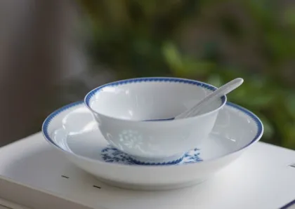 ceramic color tableware deeper plate  8 in