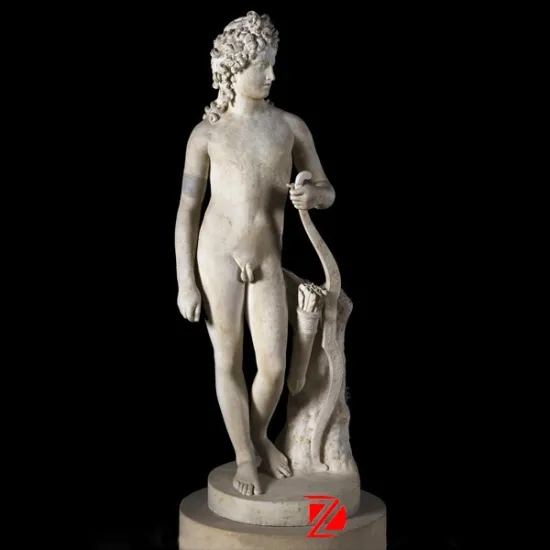 Marble naked man sculpture