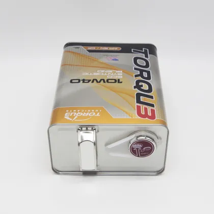 F-style 4L empty metal packaging rectangular tin can