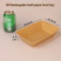 980ml Premium Biodegradable Kraft Paper Food Serving Tray