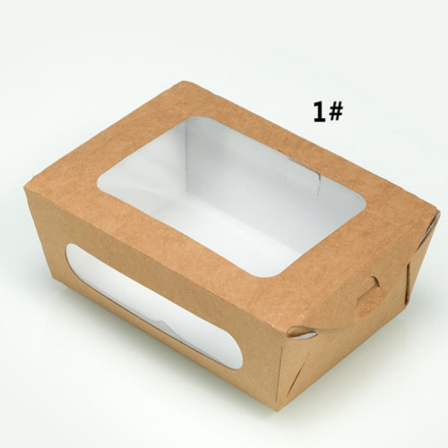 Food Grade Take Away Kraft Boxes For Salad