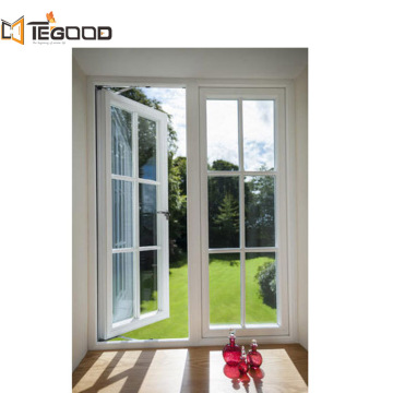 Triple Glazed Low-E Glass Hurricane Grill Design Aluminium Casement Windows na sprzedaż