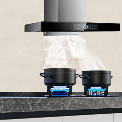 Large Suction Double Suction Range Hood for Kitchens