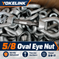 5/8"-os ovális szemű anya, kovácsolt acél, HDG Pole Line hardver ANSI C135.5