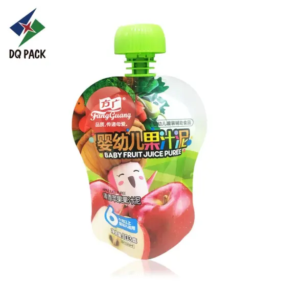 Baby food plastic drink packaging bag spout pouch